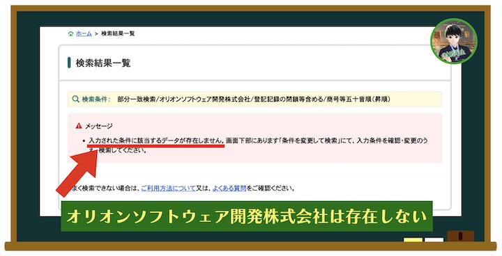 ガリレオFXのオリオンソフトウェア開発株式会社は存在しない