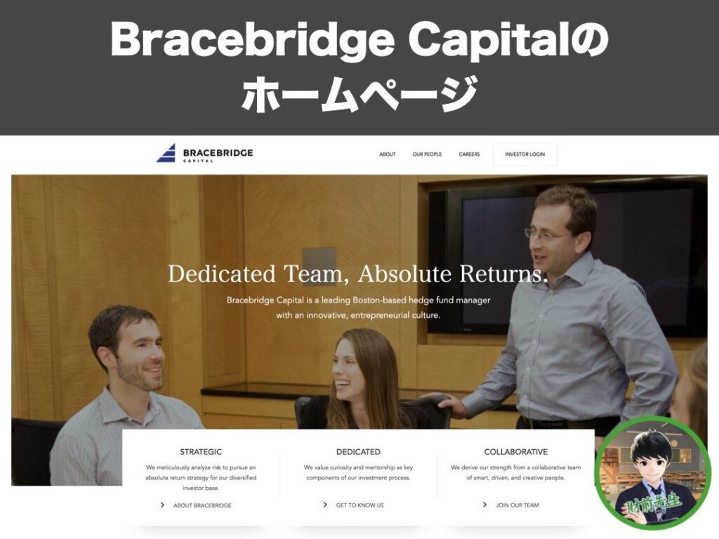 Bracebridge Capitalのホームページ